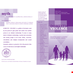 Domestic Violence Services: Supporting Children and Overcoming Domestic Violence example document template