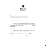 Formal Transfer Request Letter example document template 
