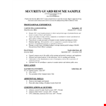 Officer Resume example document template