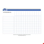 Linear Responsibility Chart Template - Easily Manage Project Responsibilities example document template