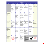 Family Calendar example document template