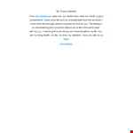 Valentine Love Letter For Girlfriend example document template 