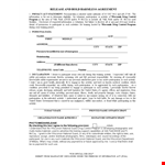 Protect Yourself with our Hold Harmless Agreement Template for Personal Activities in Wisconsin example document template