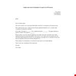 Thank You Cover Letter Format example document template