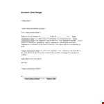 Donation Acknowledgement Letter Tax Deductible example document template