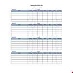Weekly Chart In Doc example document template 
