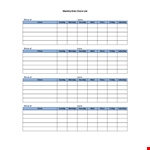 Weekly Chart In Doc example document template