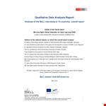Discover the Benefits of Commissioning a Qualitative Research Project for Learning example document template