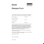 Printable Model Release Form Template for Photography | Release & Consent Form example document template