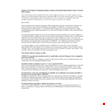 Template: "Business Sponsorship Rejection Letter for Company's Program example document template
