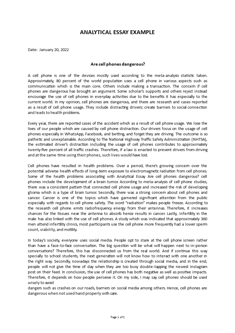 analytical essay template Main Image analytical essay template template