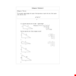Pythagorean Theorem Template | Learn Math Easily example document template