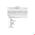 Company Founders Agreement Template - Ensure Smooth Shareholder Agreement example document template