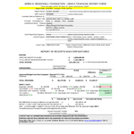 Grant Financial Report Template example document template