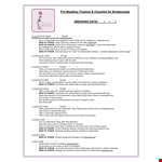 Wedding Day Checklist For Bridesmaid example document template