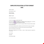 Acceptance resignation letter example document template