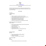 High School Student Resume example document template