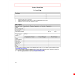 Comprehensive Work Plan Template for Project Review and Management example document template