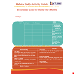 Monthly Infant Feeding Schedule Template example document template