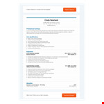 Email Marketing Campaign Resume example document template