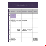 Senior Assessment Calendar | Streamline Your Assessment Process with High-quality Assessments example document template