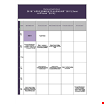 Senior Assessment Calendar | Streamline Your Assessment Process with High-quality Assessments example document template 