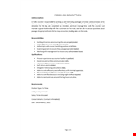 FEDEX Job Description example document template