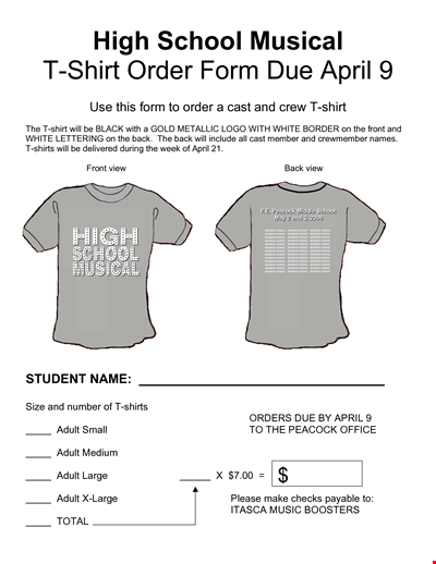 Order High School T-Shirts Online in April for Adults