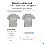Order High School T-Shirts Online in April for Adults example document template