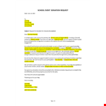 Sponsorship Event Request Letter example document template