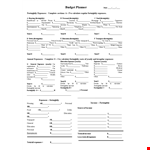 Fortnight Budget Planner: Track Expenses, Set Budget, Calculate Total, Manage Income example document template