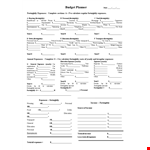 Fortnight Budget Planner: Track Expenses, Set Budget, Calculate Total, Manage Income example document template 