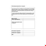 Create a Safe Environment with Our Parental Consent Form Template example document template