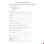 Request Donations with Ease: Create Your Donation Request Form example document template