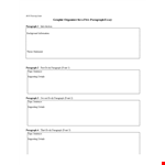 Fiveparagraphessaygraphicorganizerjuly example document template