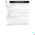 Real Estate Cancellation Form example document template