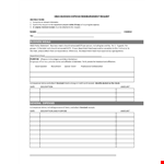 Personal Business Expense Report example document template