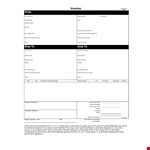 Invoice Cash example document template