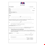 Legal Boat Bill Of Sale example document template