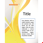 Cover Page Template | Professional and Stunning Designs example document template