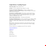 Consulting Proposal Template - Company, Business, Proposal, Solutions | SEO-Optimized example document template
