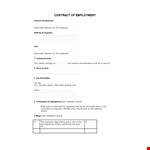 Employment Contract Template - Easily Manage Employee Leaves example document template