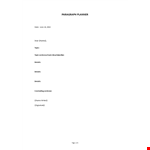 Paragraph Format example document template