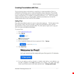 Select and Click with Free Prezi Presentation Template example document template 