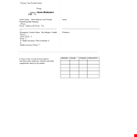 Printable Home Medication List example document template