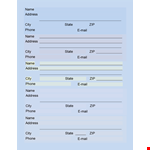 Create and Manage Email Lists with our Email List Template example document template