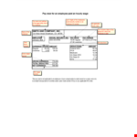 Paystub example document template