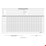 Monthly Expense Report Template - Track Your Total Expenses example document template