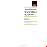 Shareholder Agreement - Key Parties & Clauses example document template