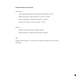 Investment Banking Executive Resume example document template